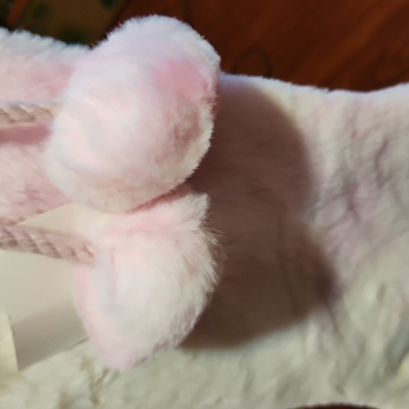 Christmas Stocking Pink Off White - Picture 4 of 6